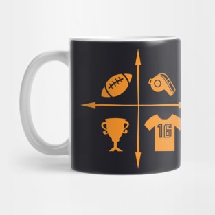 American Football Icons Mug